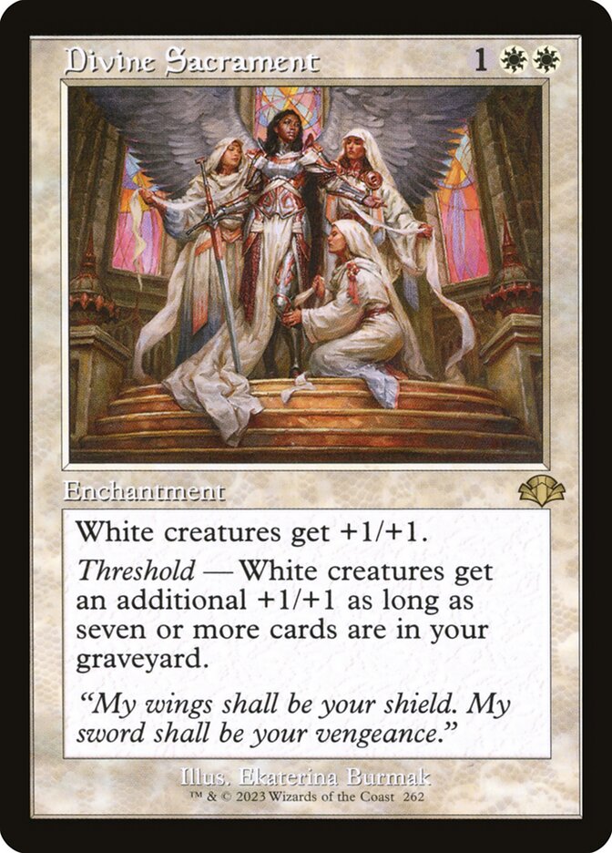 Divine Sacrament 262/261 (Dominaria Remastered)  - Retro | Good Games Cannington