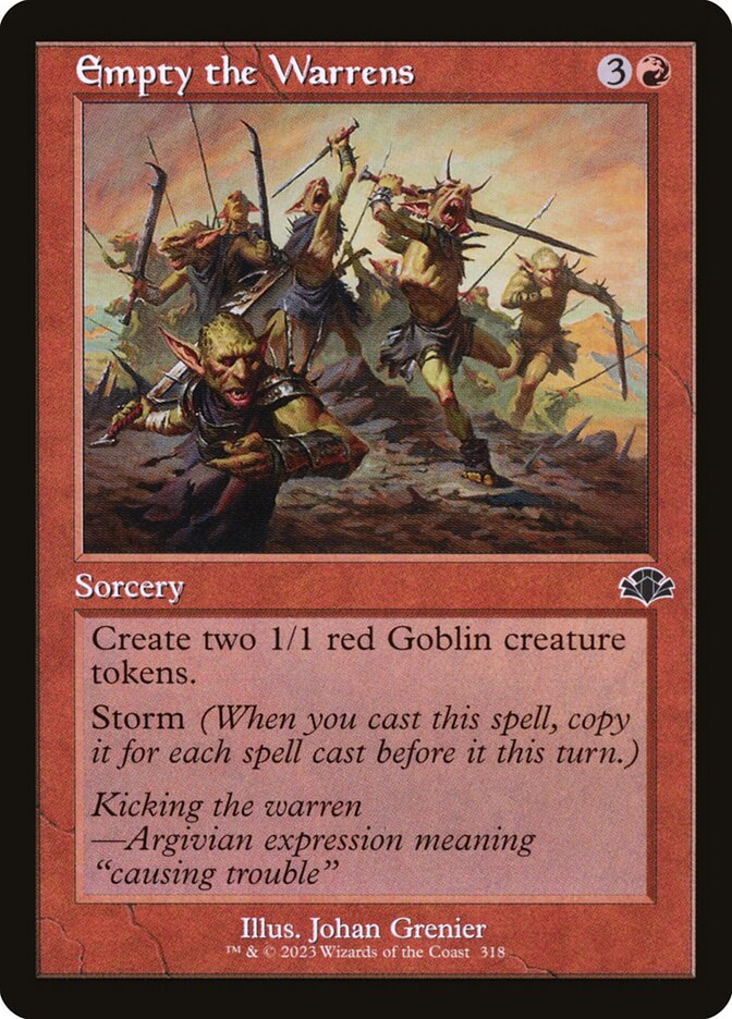Empty the Warrens 318/261 (Dominaria Remastered)  - Retro | Good Games Cannington