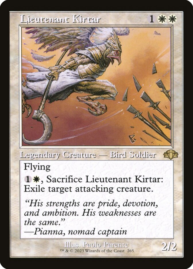 Lieutenant Kirtar 265/261 (Dominaria Remastered)  - Retro | Good Games Cannington