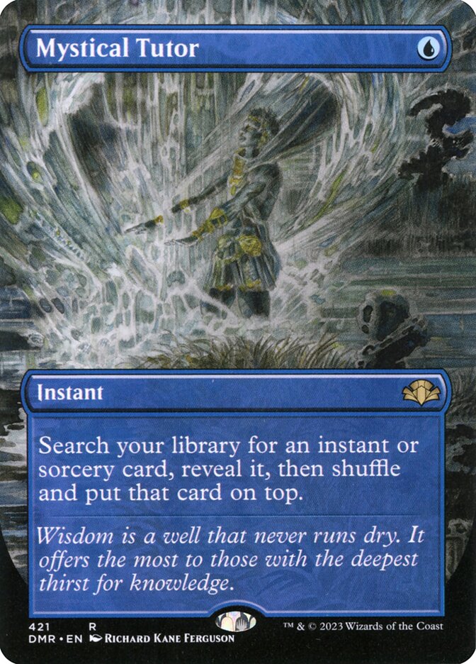 Mystical Tutor 421/261 (Dominaria Remastered)  - Borderless Foil | Good Games Cannington