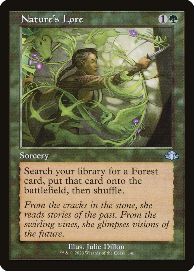 Natures Lore 346 (Dominaria Remastered)  - Retro | Good Games Cannington