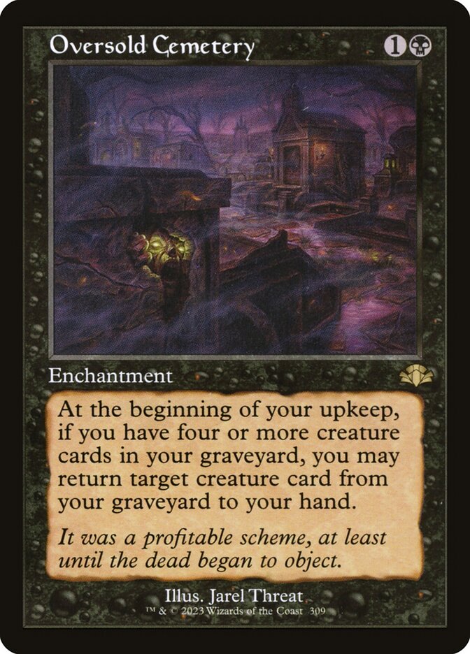 Oversold Cemetery 309 (Dominaria Remastered)  - Retro | Good Games Cannington