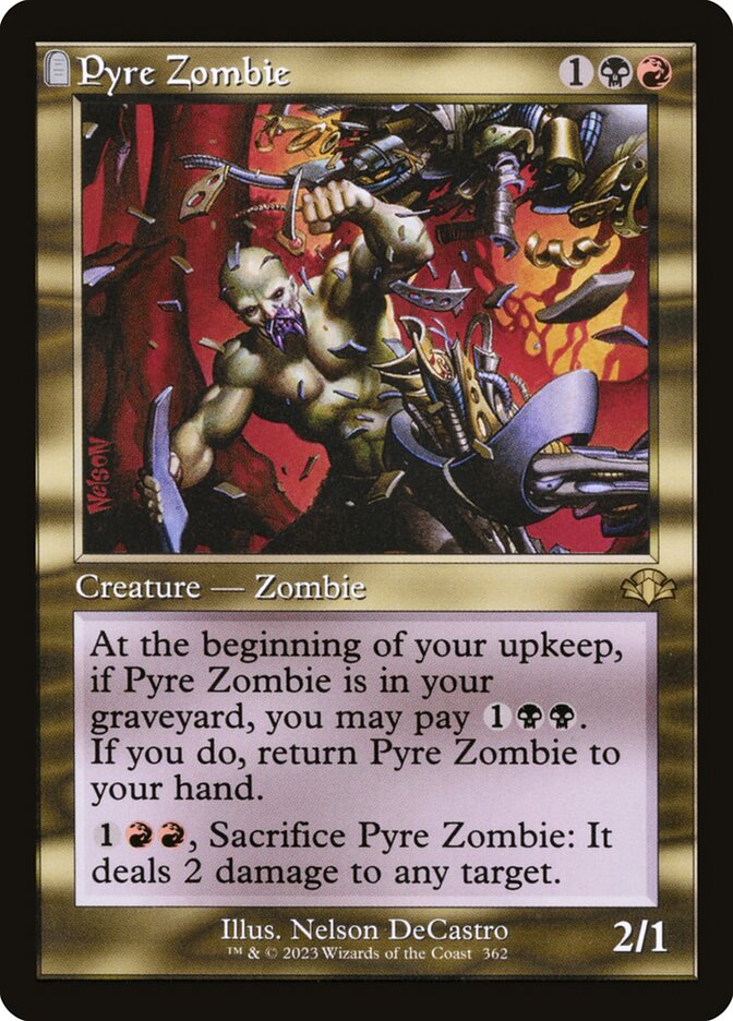 Pyre Zombie 362/261 (Dominaria Remastered)  - Retro | Good Games Cannington