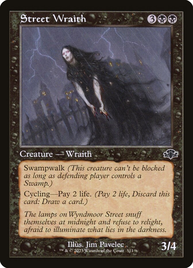 Street Wraith 311/261 (Dominaria Remastered)  - Retro Foil | Good Games Cannington