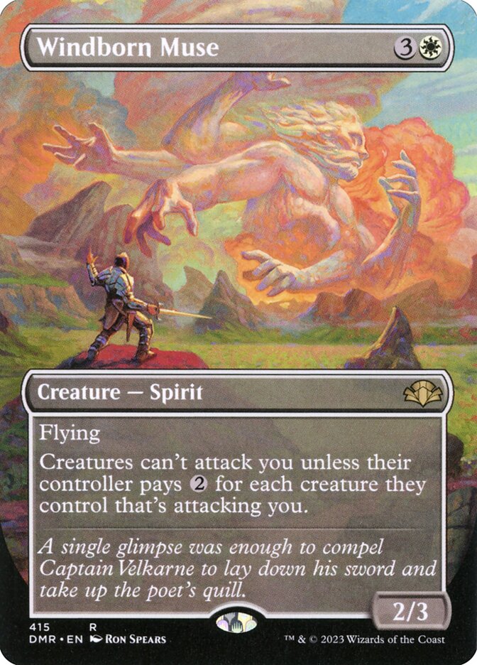 Windborn Muse 415 (Dominaria Remastered)  - Borderless | Good Games Cannington