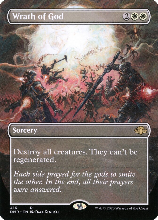 Wrath of God 416 (Dominaria Remastered)  - Borderless | Good Games Cannington