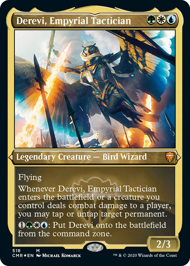 Derevi, Empyrial Tactician 518 (Commander Legends)  - Etched Foil | Good Games Cannington