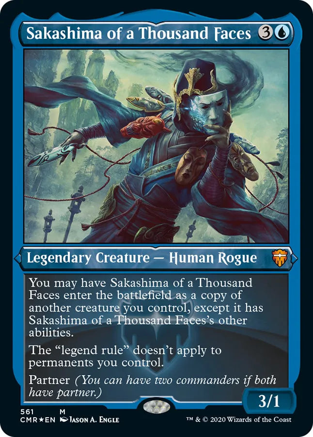 Sakashima of a Thousand Faces 561 (Commander Legends)  - Etched Foil | Good Games Cannington