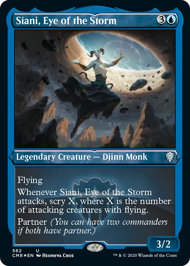 Siani, Eye of the Storm 562 (Commander Legends)  - Etched Foil | Good Games Cannington