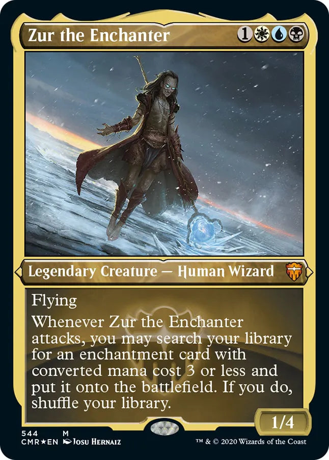 Zur the Enchanter 544 (Commander Legends)  - Etched Foil | Good Games Cannington