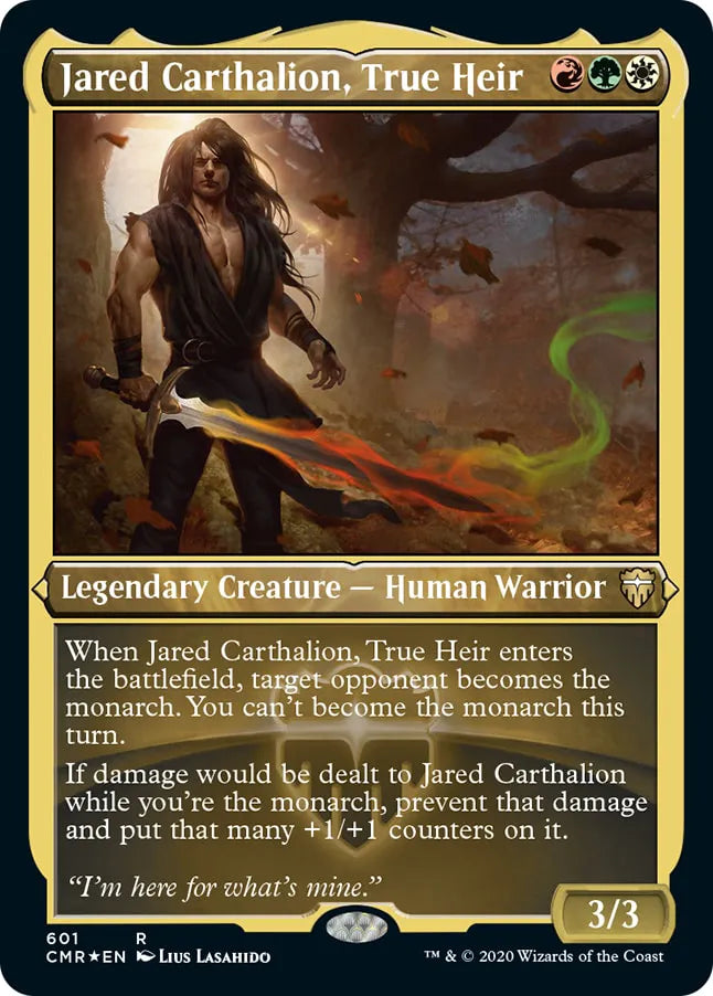 Jared Carthalion, True Heir 601 (Commander Legends)  - Etched Foil | Good Games Cannington