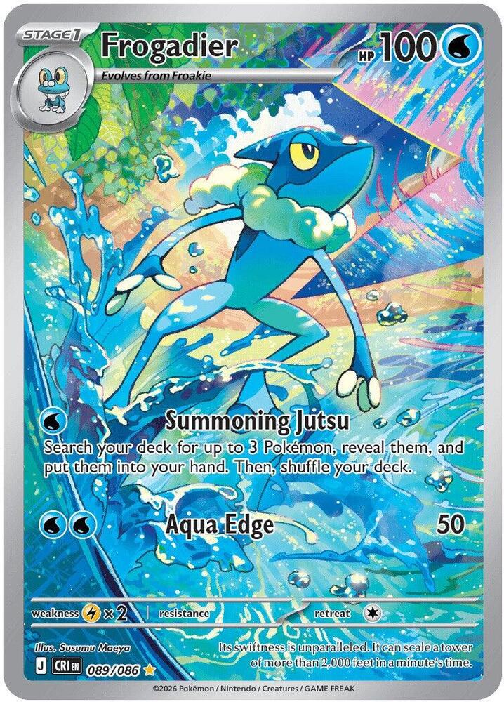 Frogadier 089/086 (ME04: Chaos Rising)  - Holofoil | Good Games Cannington