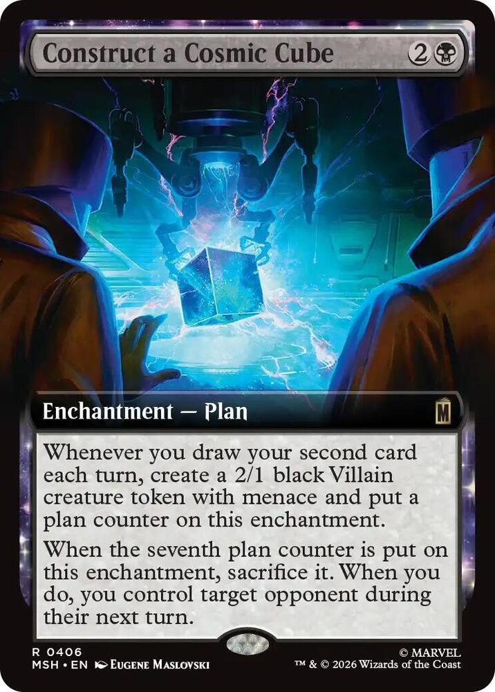 Construct a Cosmic Cube Extended Art 406 (Marvel Super Heroes)  - Extended Art | Good Games Cannington