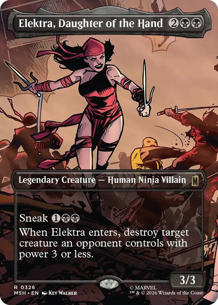 Elektra, Daughter of the Hand 326 (Marvel Super Heroes)  - Borderless | Good Games Cannington