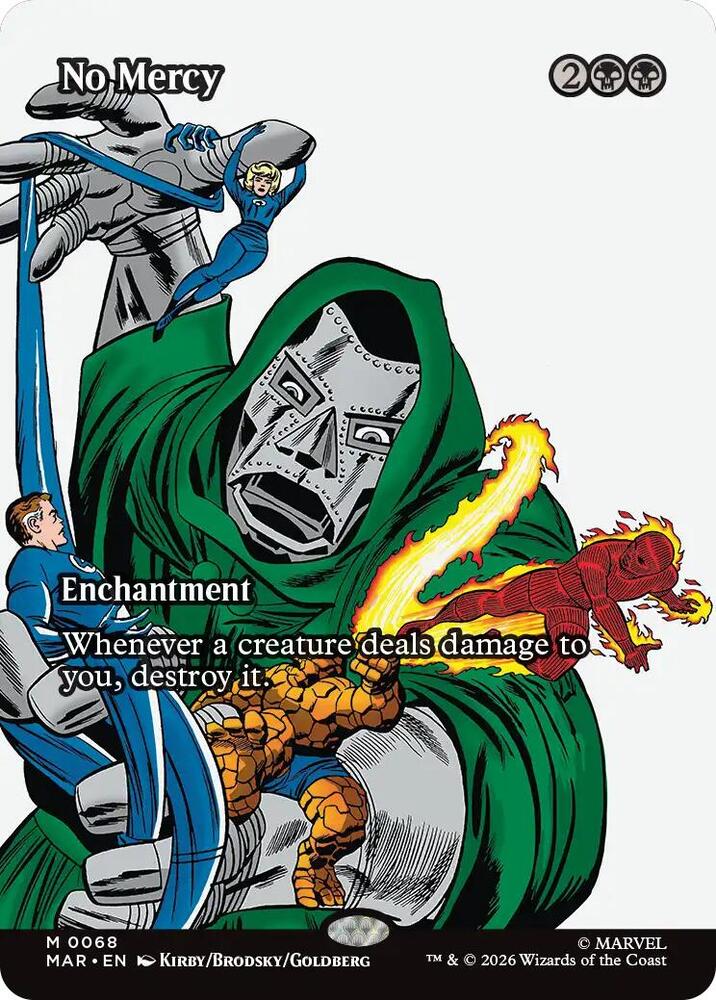 No Mercy 68 (Marvel Universe Eternal-Legal)  - Borderless Foil | Good Games Cannington