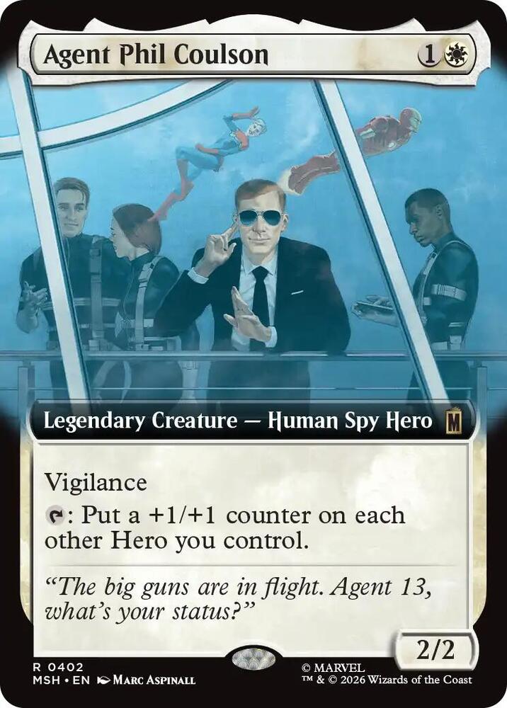 Agent Phil Coulson 402 (Marvel Super Heroes)  - Extended Art Foil | Good Games Cannington