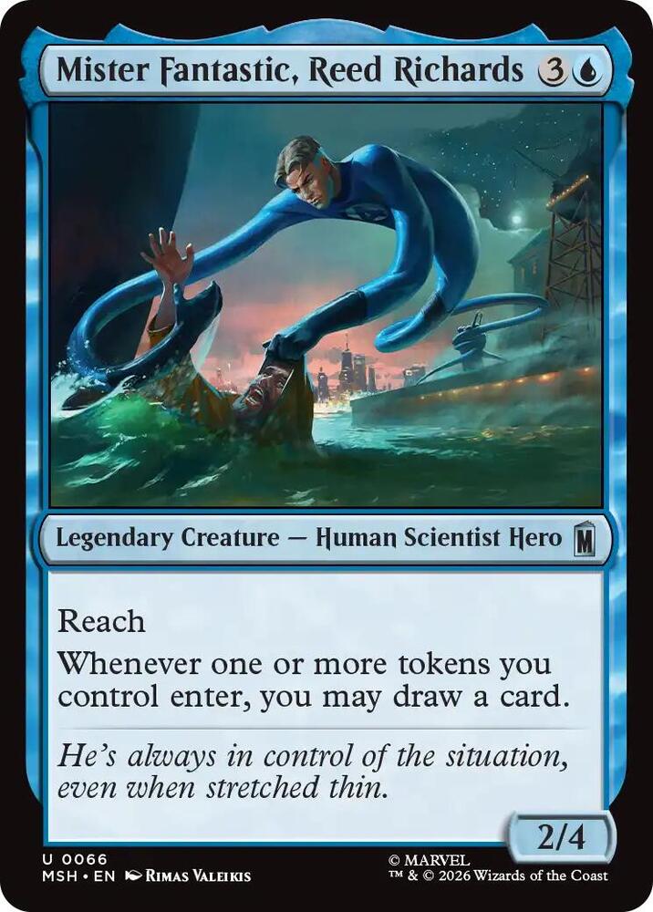 Mister Fantastic, Reed Richards 66 (Marvel Super Heroes)  - Foil | Good Games Cannington
