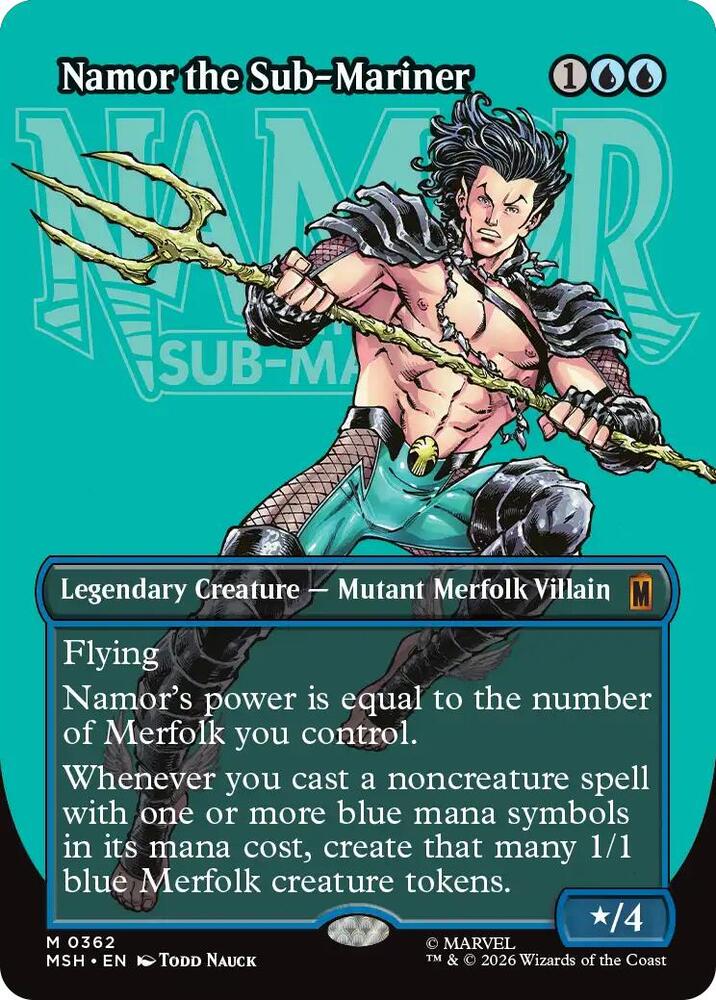 Namor the Sub-Mariner 362 (Marvel Super Heroes)  - Borderless Foil | Good Games Cannington