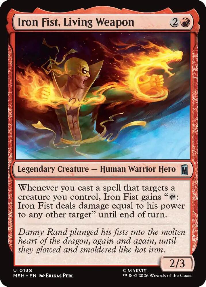 Iron Fist, Living Weapon 138 (Marvel Super Heroes)  - Foil | Good Games Cannington