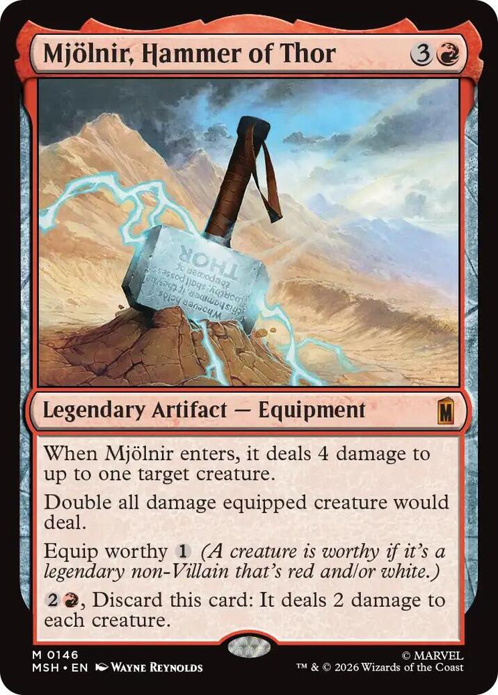 Mjolnir, Hammer of Thor 146 (Marvel Super Heroes)  - Foil | Good Games Cannington