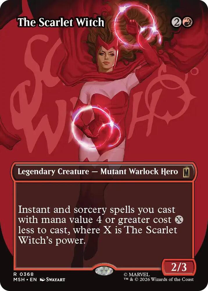 The Scarlet Witch 368 (Marvel Super Heroes)  - Borderless Foil | Good Games Cannington