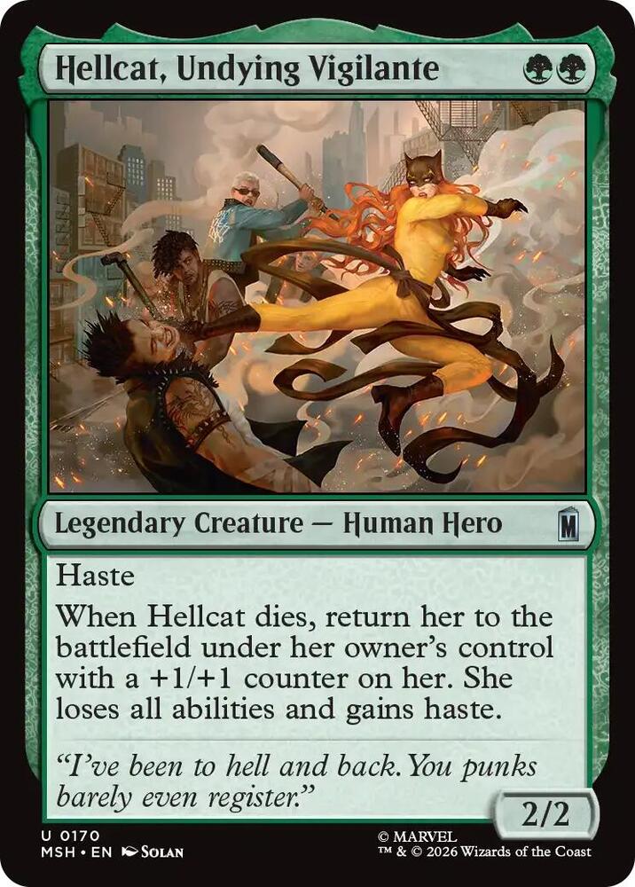 Hellcat, Undying Vigilante 170 (Marvel Super Heroes)  - Foil | Good Games Cannington