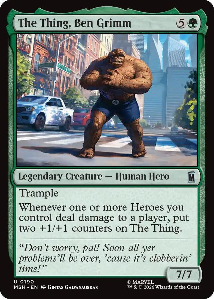 The Thing Ben Grimm 190 (Marvel Super Heroes)  - Foil | Good Games Cannington