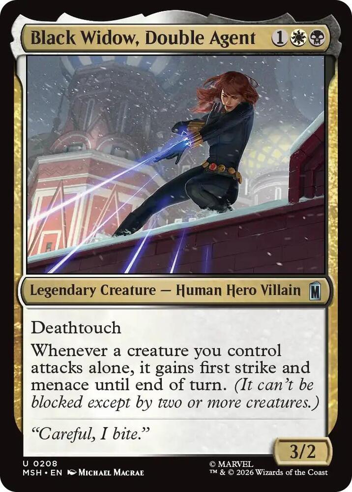 Black Widow, Double Agent 208 (Marvel Super Heroes)  - Foil | Good Games Cannington