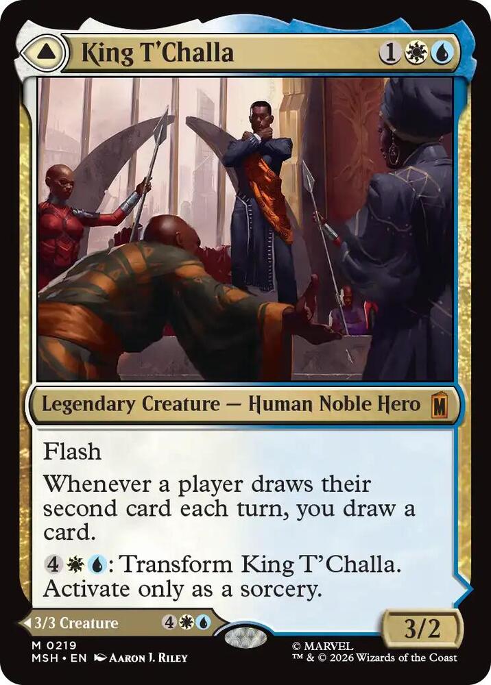 King T'Challa // Black Panther, Hope Enduring 219 (Marvel Super Heroes)  - Foil | Good Games Cannington