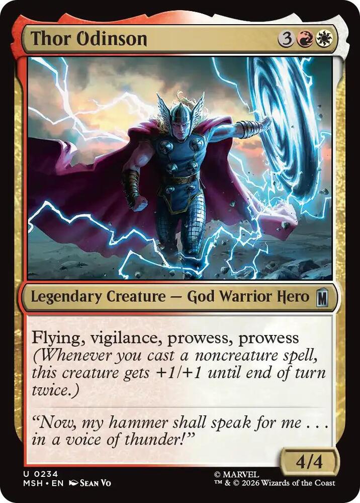 Thor Odinson 234 (Marvel Super Heroes)  - Foil | Good Games Cannington