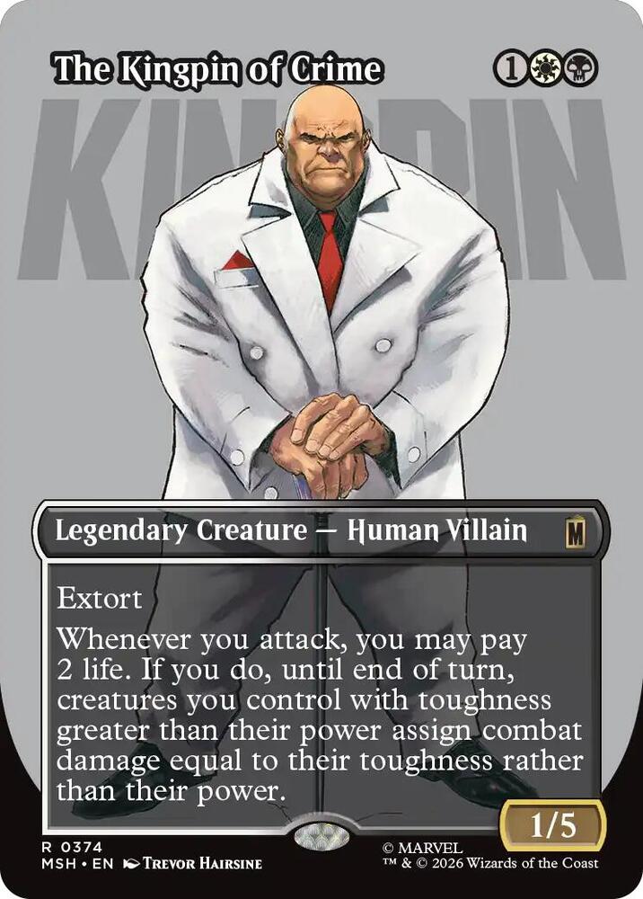 The Kingpin of Crime 374 (Marvel Super Heroes)  - Borderless Foil | Good Games Cannington