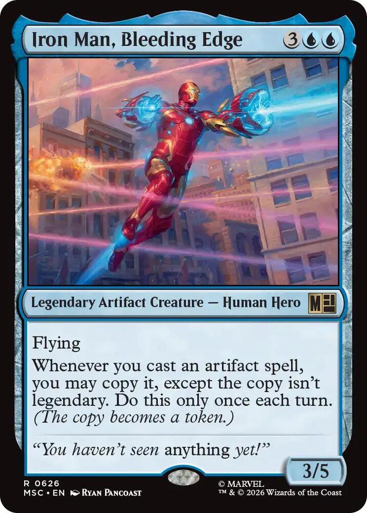 Iron Man, Bleeding Edge 626 (Commander: Marvel Super Heroes)  - Foil | Good Games Cannington