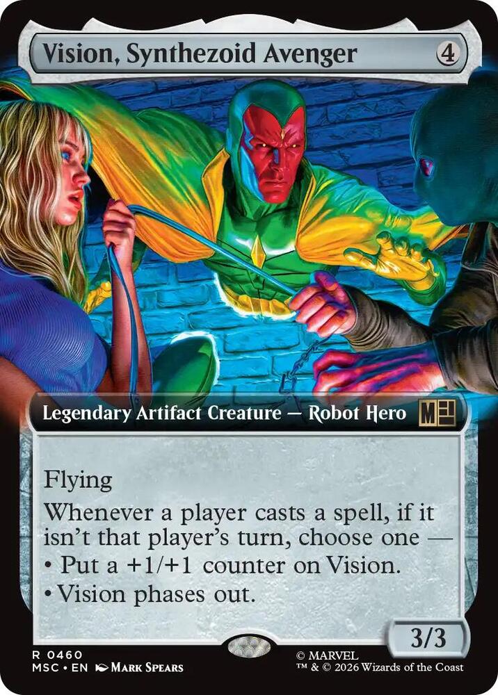 Vision Synthezoid Avenger Extended Art 460 (Commander: Marvel Super Heroes)  - Extended Art | Good Games Cannington