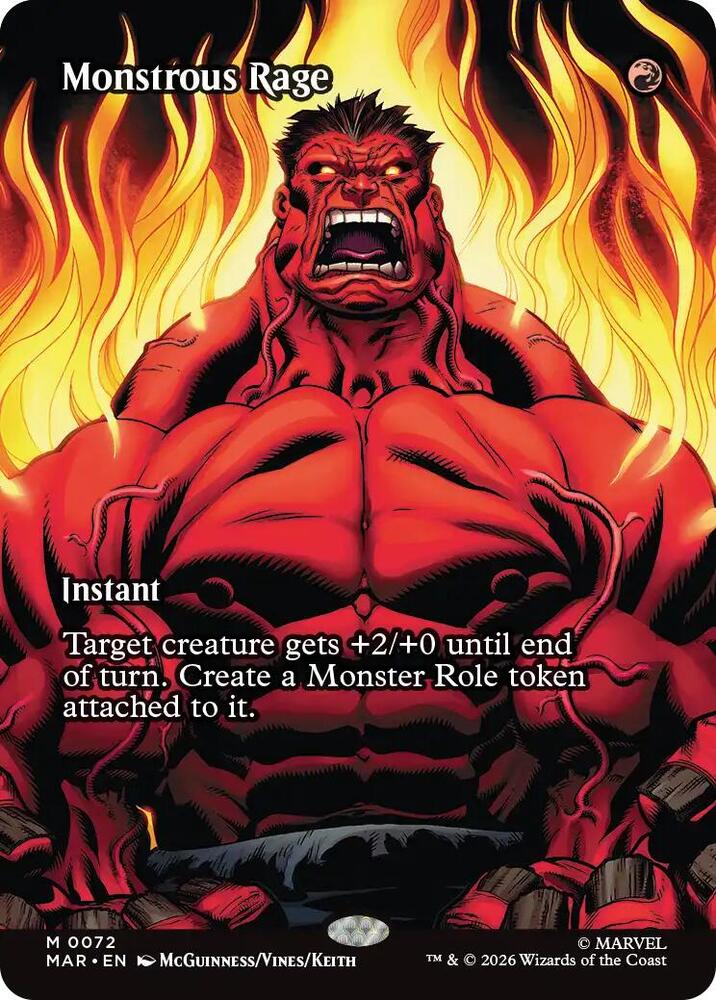 Monstrous Rage 72 (Marvel Universe Eternal-Legal)  - Borderless | Good Games Cannington