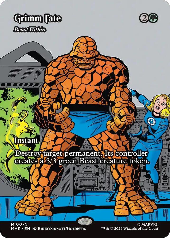 Grimm Fate // Beast Within 75 (Marvel Universe Eternal-Legal)  - Borderless | Good Games Cannington