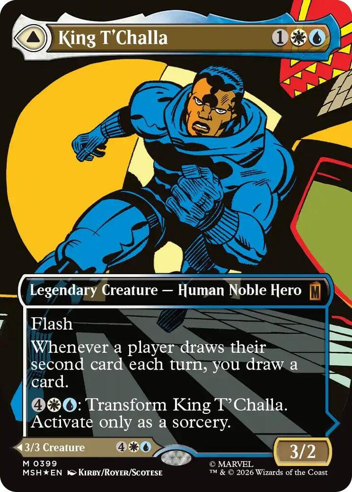 King T'Challa // Black Panther, Hope Enduring 399 (Marvel Super Heroes)  - Borderless Foil | Good Games Cannington