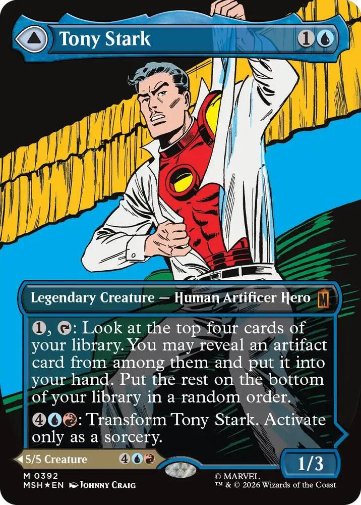 Tony Stark // The Invincible Iron Man 392 (Marvel Super Heroes)  - Borderless Foil | Good Games Cannington