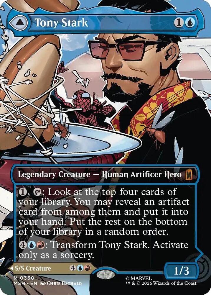 Tony Stark // The Invincible Iron Man 350 (Marvel Super Heroes)  - Borderless Foil | Good Games Cannington