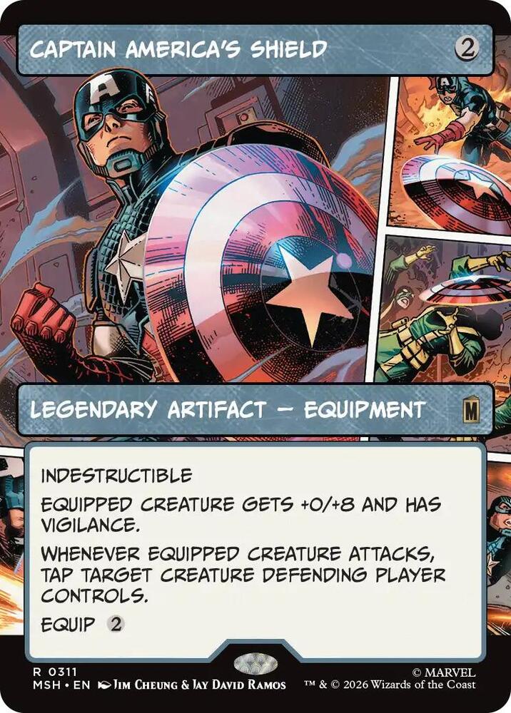 Captain America's Shield 311 (Marvel Super Heroes)  - Showcase Foil | Good Games Cannington