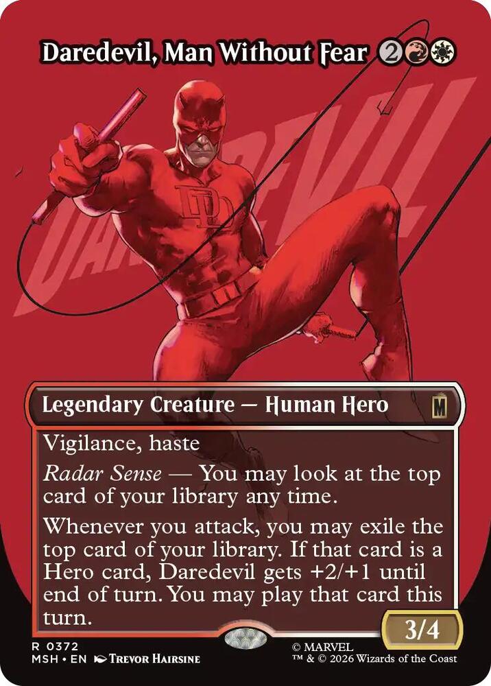 Daredevil, Man Without Fear 372 (Marvel Super Heroes)  - Borderless Foil | Good Games Cannington
