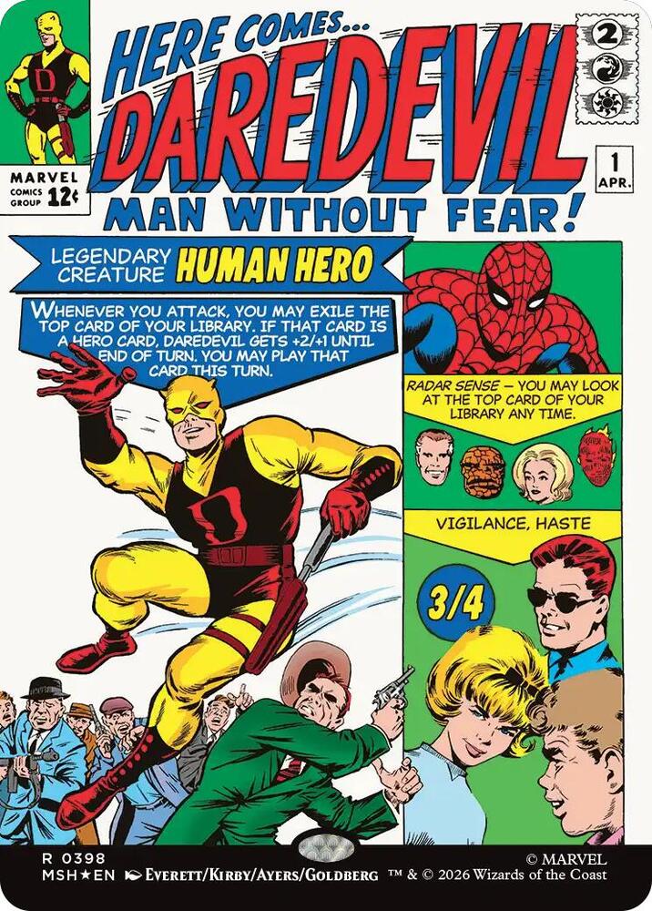 Daredevil, Man Without Fear 398 (Marvel Super Heroes)  - Borderless Foil | Good Games Cannington