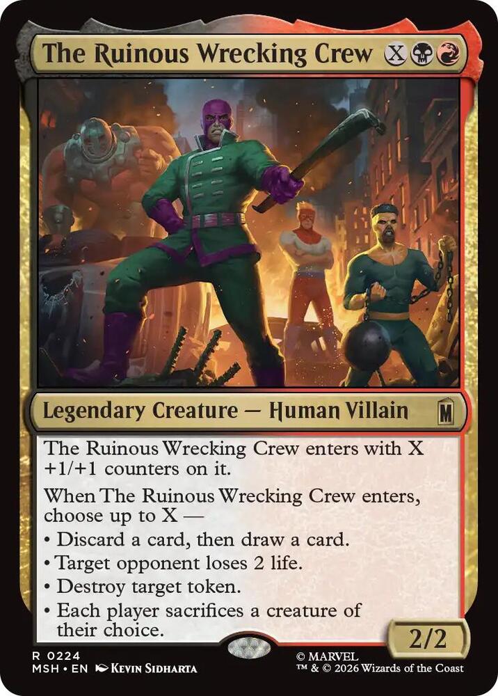 The Ruinous Wrecking Crew 224 (Marvel Super Heroes)  - Foil | Good Games Cannington