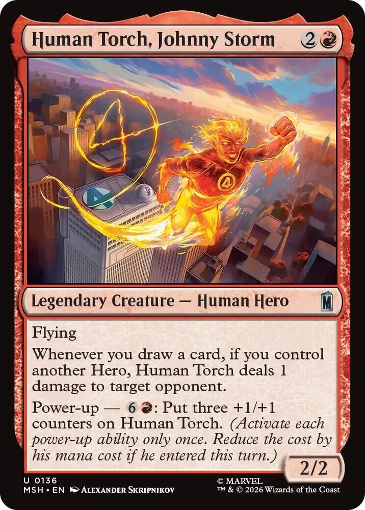 Human Torch, Johnny Storm 136 (Marvel Super Heroes)  | Good Games Cannington