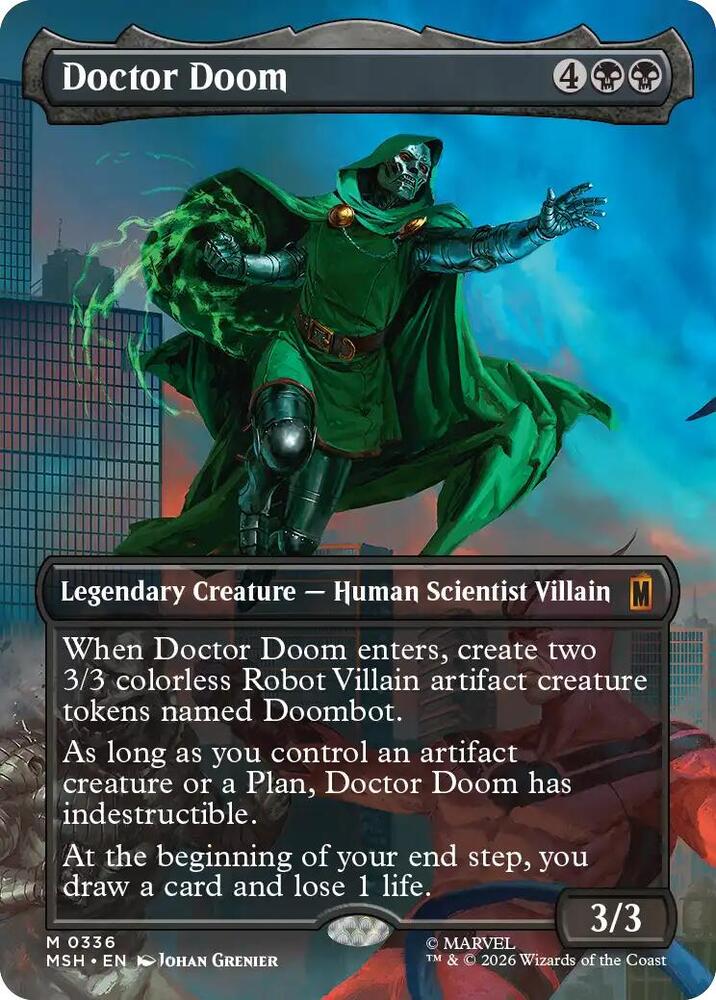 Doctor Doom 336 (Marvel Super Heroes)  - Borderless Foil | Good Games Cannington