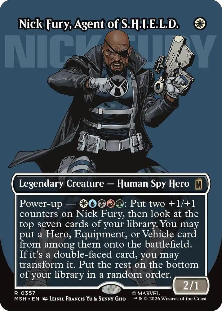 Nick Fury Agent of SHIELD Borderless 0357 357 (Marvel Super Heroes)  | Good Games Cannington