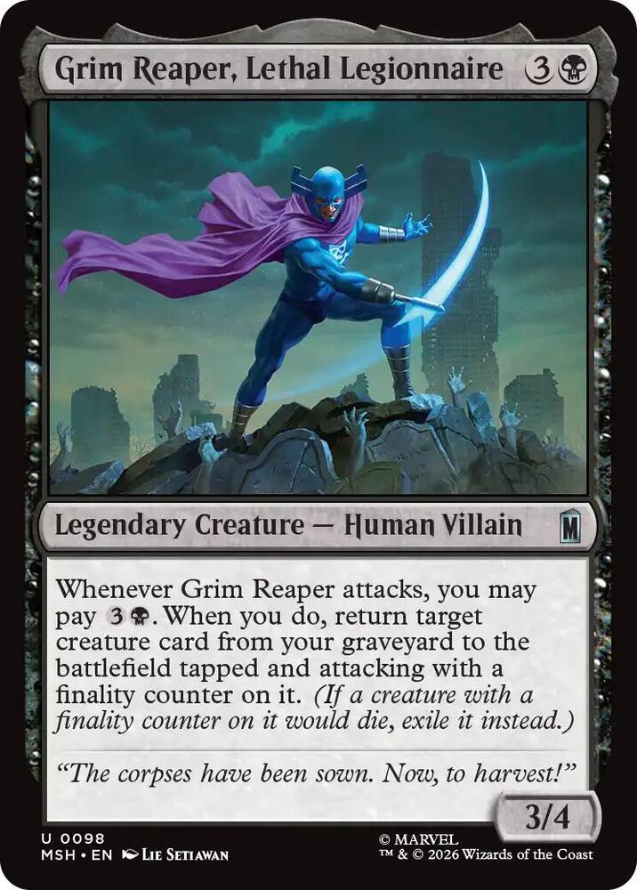 Grim Reaper, Lethal Legionnaire 98 (Marvel Super Heroes)  - Foil | Good Games Cannington