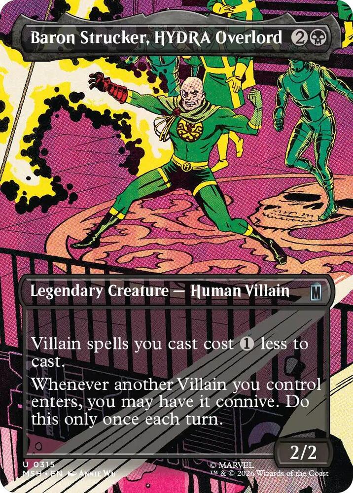 Baron Strucker, HYDRA Overlord 315 (Marvel Super Heroes)  - Borderless Foil | Good Games Cannington