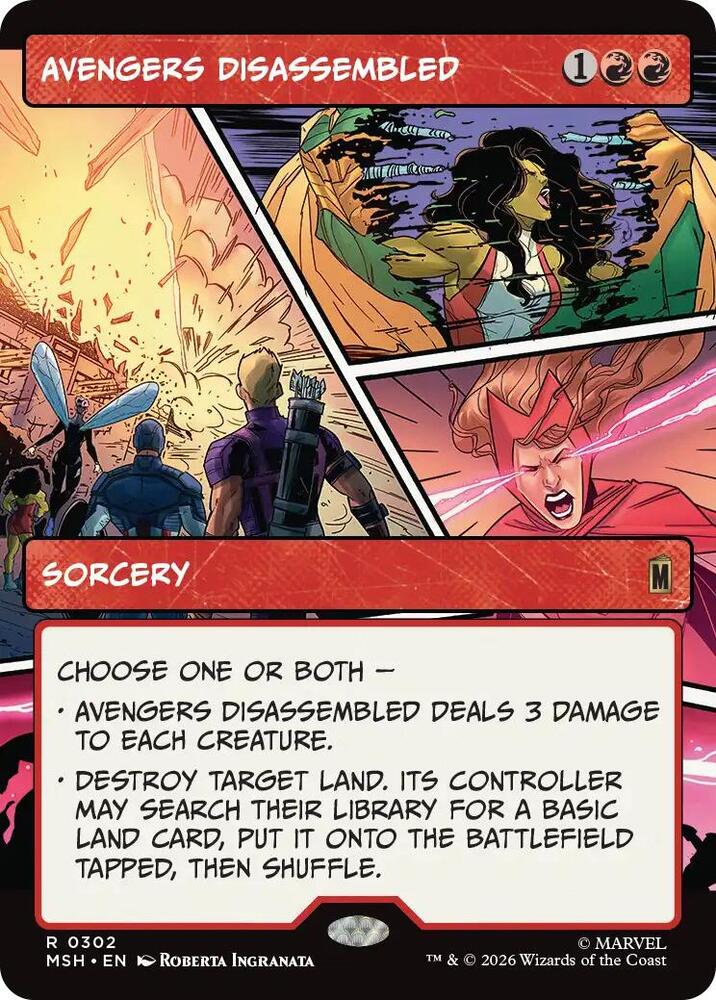 Avengers Disassembled 302 (Marvel Super Heroes)  - Showcase | Good Games Cannington