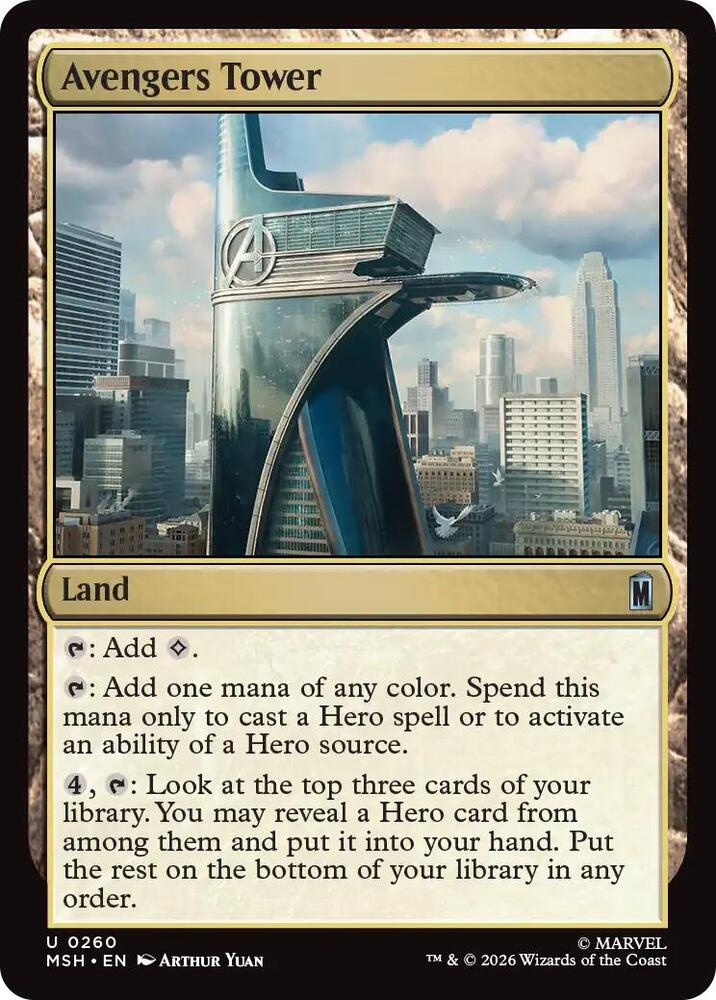 Avengers Tower 260 (Marvel Super Heroes)  - Foil | Good Games Cannington