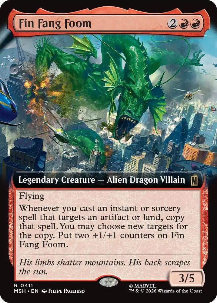 Fin Fang Foom 411 (Marvel Super Heroes)  - Extended Art | Good Games Cannington